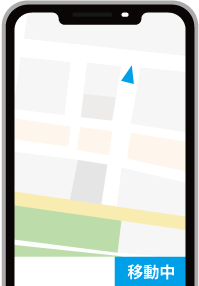 GPSネクストの自動追跡画面